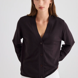 Laing Liv V-Neck Cardigan - Chocolate
