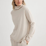 Laing Mara Cashmere Funnel Neck - Oyster