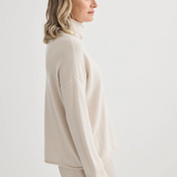 Laing Mara Cashmere Funnel Neck - Oyster