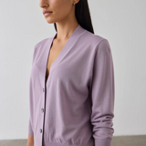 Laing Merino V-Neck Cardigan - Iris