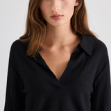 Laing Noa Cashmere Polo - Black