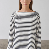Laing Striped Long Sleeve T-Shirt - Ecru