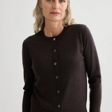 Laing Sylvia Merino Cardigan - Espresso