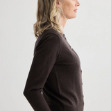 Laing Sylvia Merino Cardigan - Espresso
