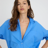 LMND Chiara Long Sleeve Shirt Classic - Ink Blue