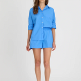 LMND Chiara Long Sleeve Shirt Classic - Ink Blue