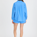 LMND Chiara Long Sleeve Shirt Classic - Ink Blue
