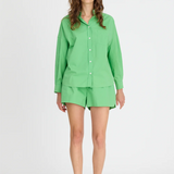 LMND Chiara Long Sleeve Shirt Classic - Light Verde