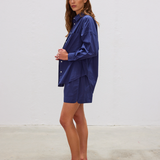 LMND Chiara Long Sleeve Shirt Classic - Navy