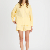 LMND Chiara Long Sleeve Shirt Classic - Straw