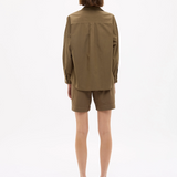 LMND Chiara Long Sleeve Shirt - Dark Olive