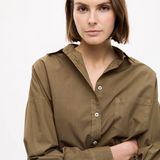 LMND Chiara Long Sleeve Shirt - Dark Olive