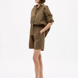 LMND Chiara Long Sleeve Shirt - Dark Olive