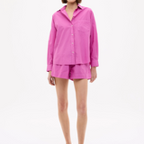 LMND Chiara Long Sleeve Shirt - Fuchsia