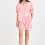 LMND Chiara Long Sleeve Shirt Stripe - Bonbon Stripe