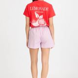 LMND Chiara Shorts - Viola/True Red/Cherry