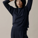 Longform Women's Foundation Merino Sweatshirt - Navy