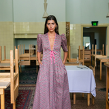 Lovaan Boehm Midi Dress - Fuschia Rose