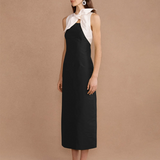 Lovaan Charlotte Midi Dress - Black