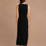 Lovaan Charlotte Midi Dress - Black