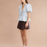 Lovaan Devon Top - Cornflower Blue