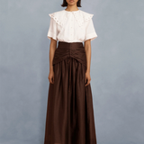 Lovaan Montana Midi Skirt - Chocolate