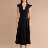 Lovaan Rhia Midi Dress - Black