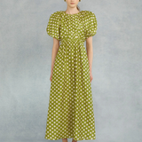 Lovaan Thea Midi Dress - Pear Spot