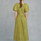 Lovaan Thea Midi Dress - Pear Spot