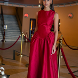 Lovaan Wilma Midi Dress - Crimson