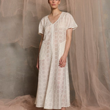 Luxe De Valentina Ionian Drawstring Midi Dress - White