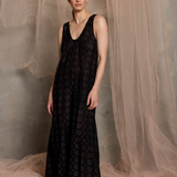 Luxe De Valentina Milazzo Belted Maxi Dress - Black