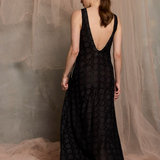 Luxe De Valentina Milazzo Belted Maxi Dress - Black