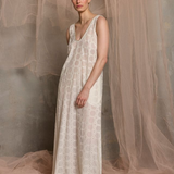 Luxe De Valentina Milazzo Belted Maxi Dress - White