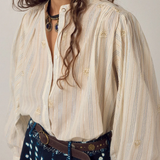 Maison Hotel Caroline Blouse - Starry White