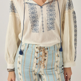 Maison Hotel Claudia Blouse - Indigo Poet