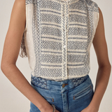 Maison Hotel Irina Sleeveless Blouse - Indigo Poet