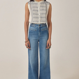 Maison Hotel Irina Sleeveless Blouse - Indigo Poet