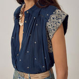 Maison Hotel Karina Sleeveless Shirt - Deep River