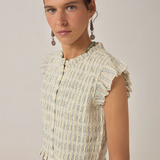 Maison Hotel Omaris Sleeveless Blouser - Cloud Thread