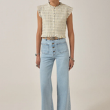 Maison Hotel Omaris Sleeveless Blouser - Cloud Thread