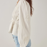 Maison Hotel Salma Blouse - White Magnolia