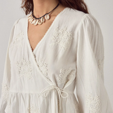 Maison Hotel Salma Blouse - White Magnolia