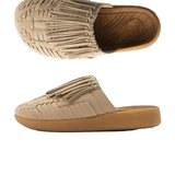 Malibu Sandals Thunderbird Thatched Mule - Beige/Tan