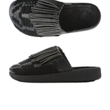 Malibu Sandals Thunderbird Thatched Mule - Black/Black