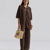 Malina Alissa Knitted Pants - Chocolate