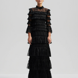 Malina Carmine Maxi Dress - Black