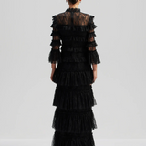 Malina Carmine Maxi Dress - Black