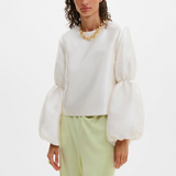 Malina Cia Double Pouf Sleeve Blouse - Ivory
