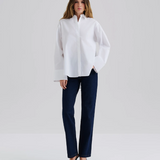 Malina Classic Poplin Shirt - White